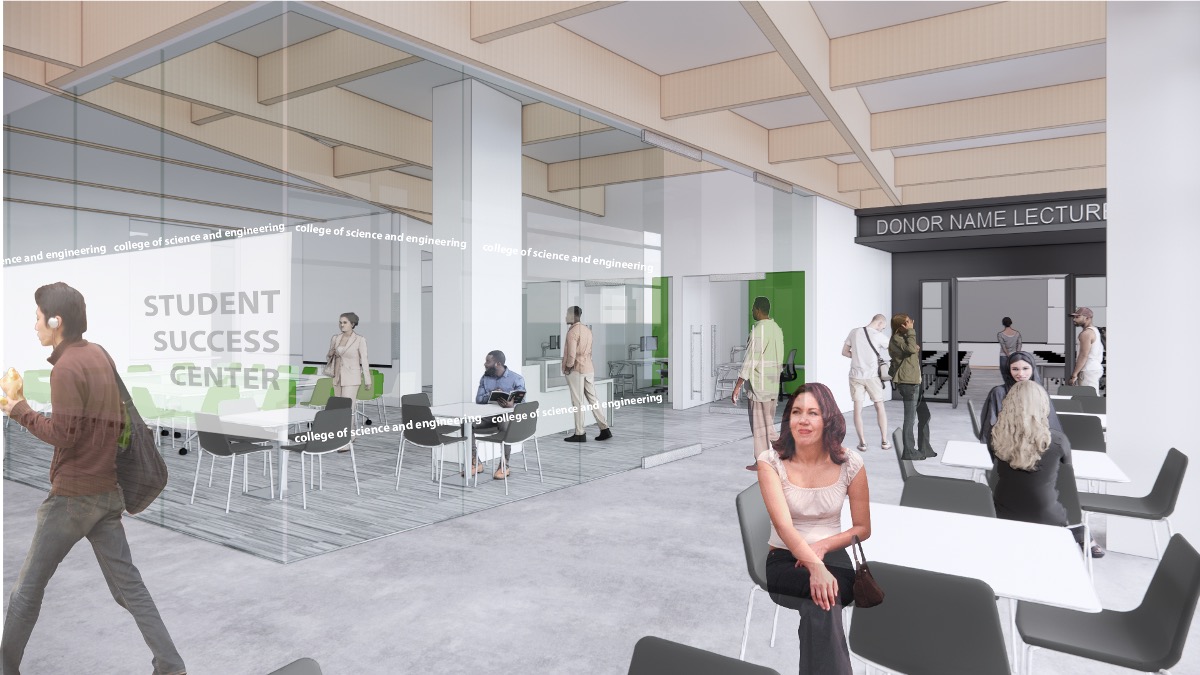 Rendering of Innovation Center's Lobby