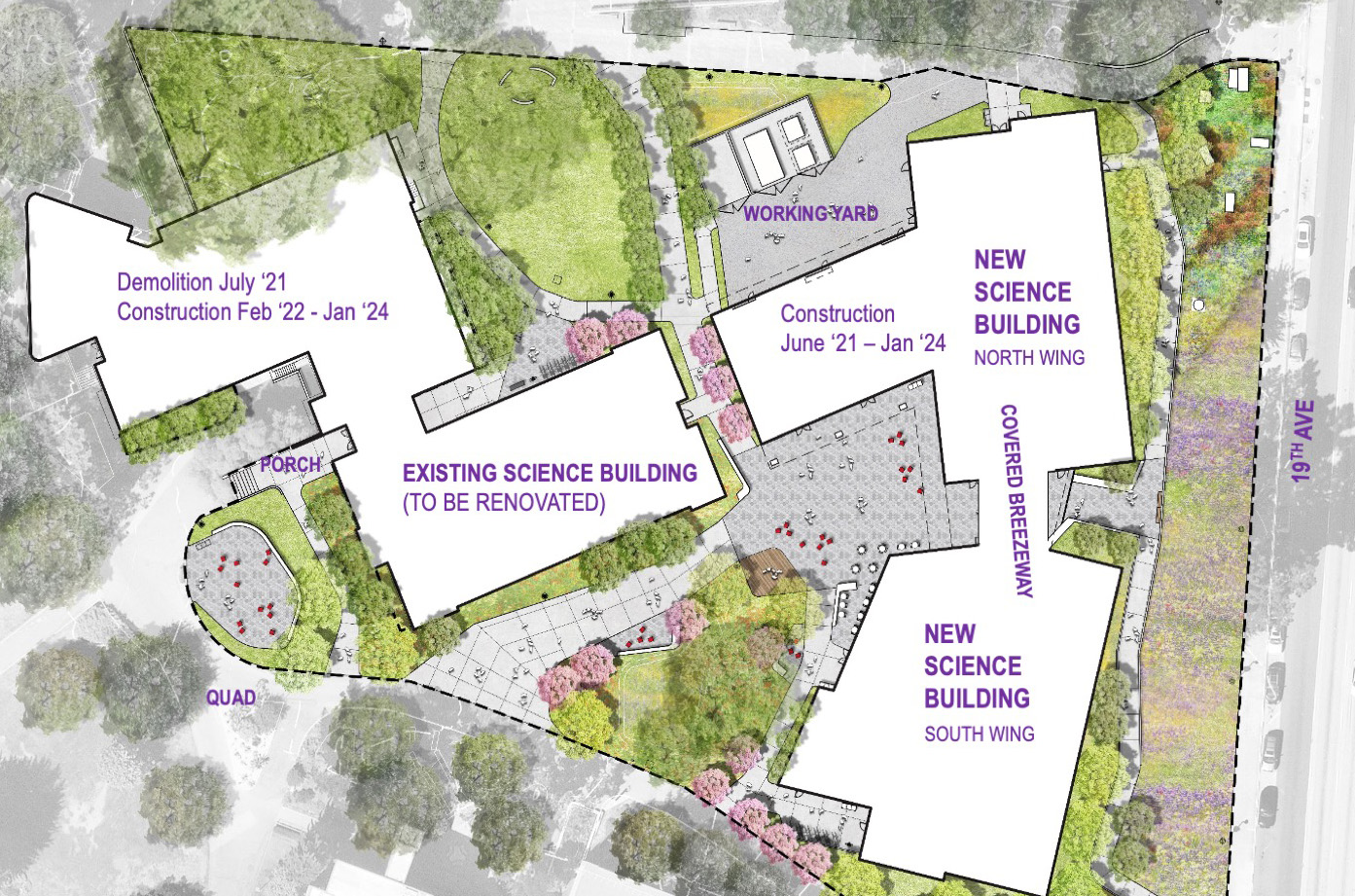 Map of new Science & Engineering Innovation Center